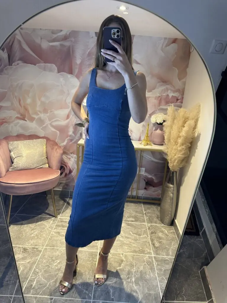 ma petite robe longue en jeans