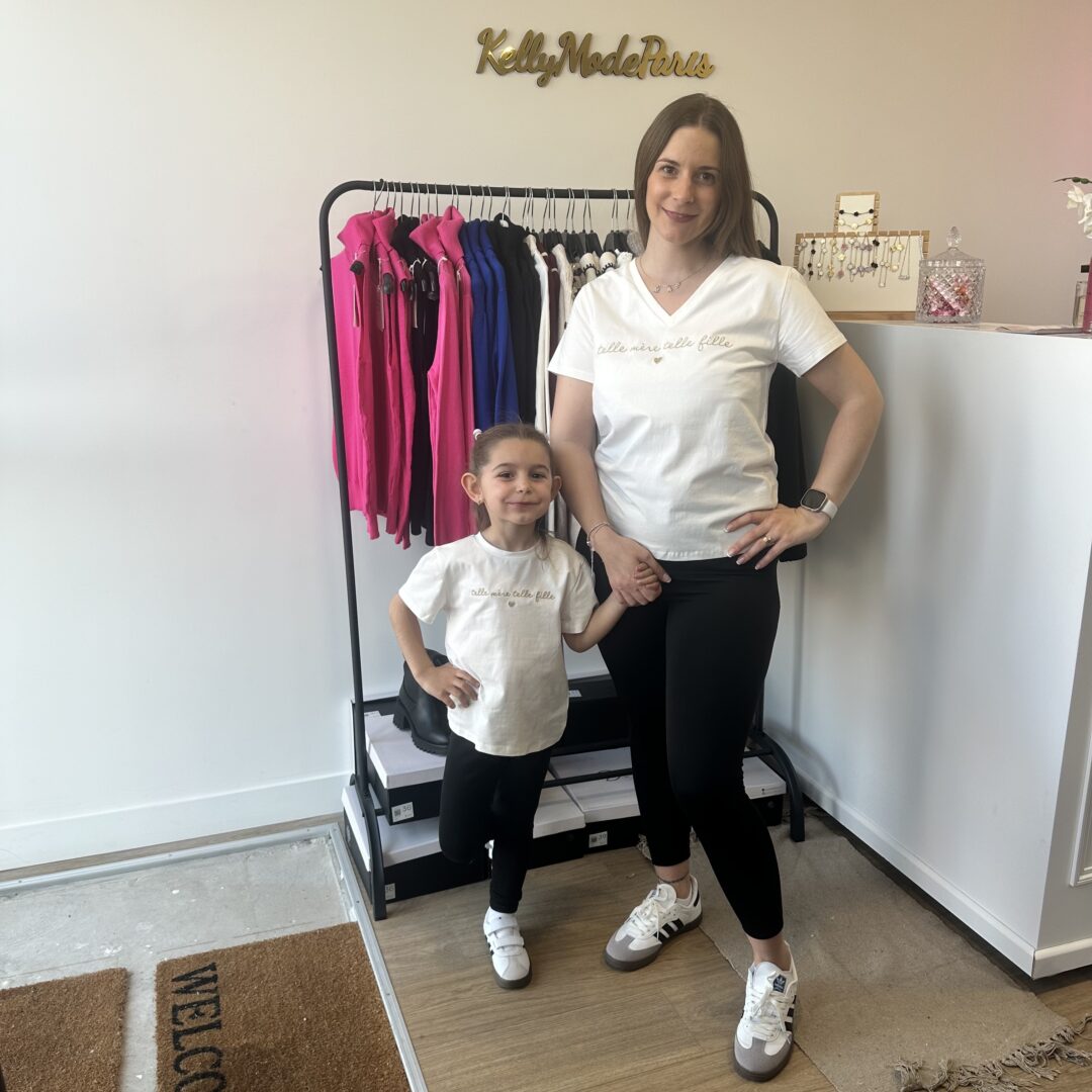 Tee-shirt blanc "Telle Mère, telle fille" Adulte & enfant