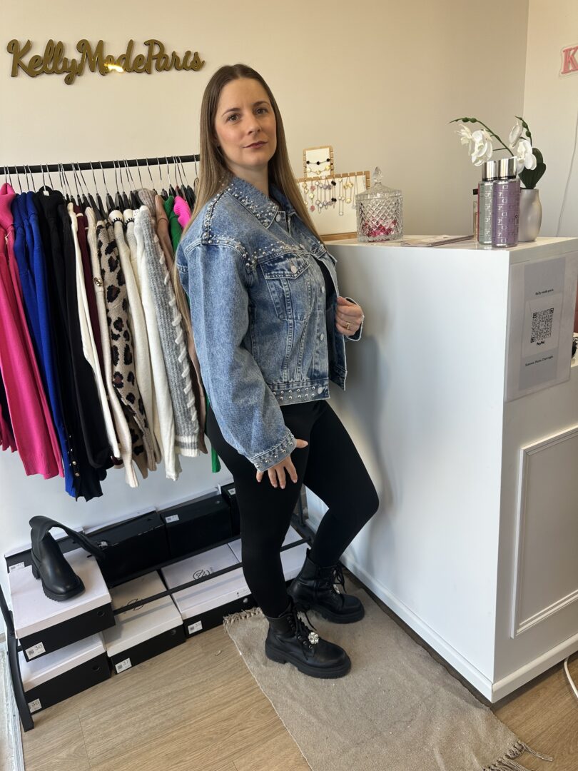 Veste en jeans clouté – Image 3