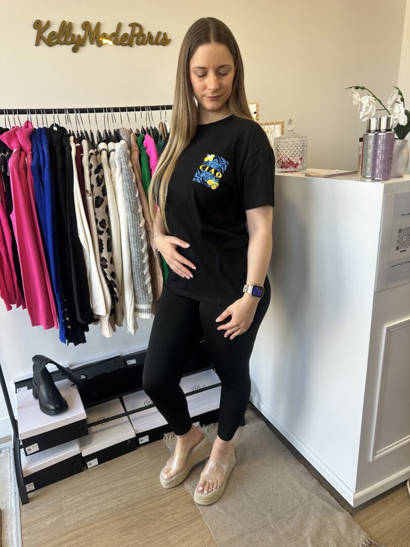 Tee-shirt noir Ciao – Image 3