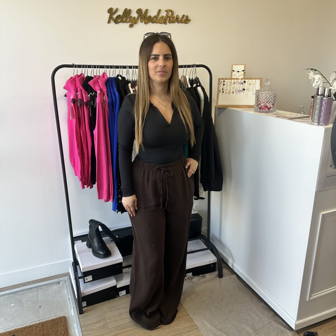 Pantalon fluide chocolat