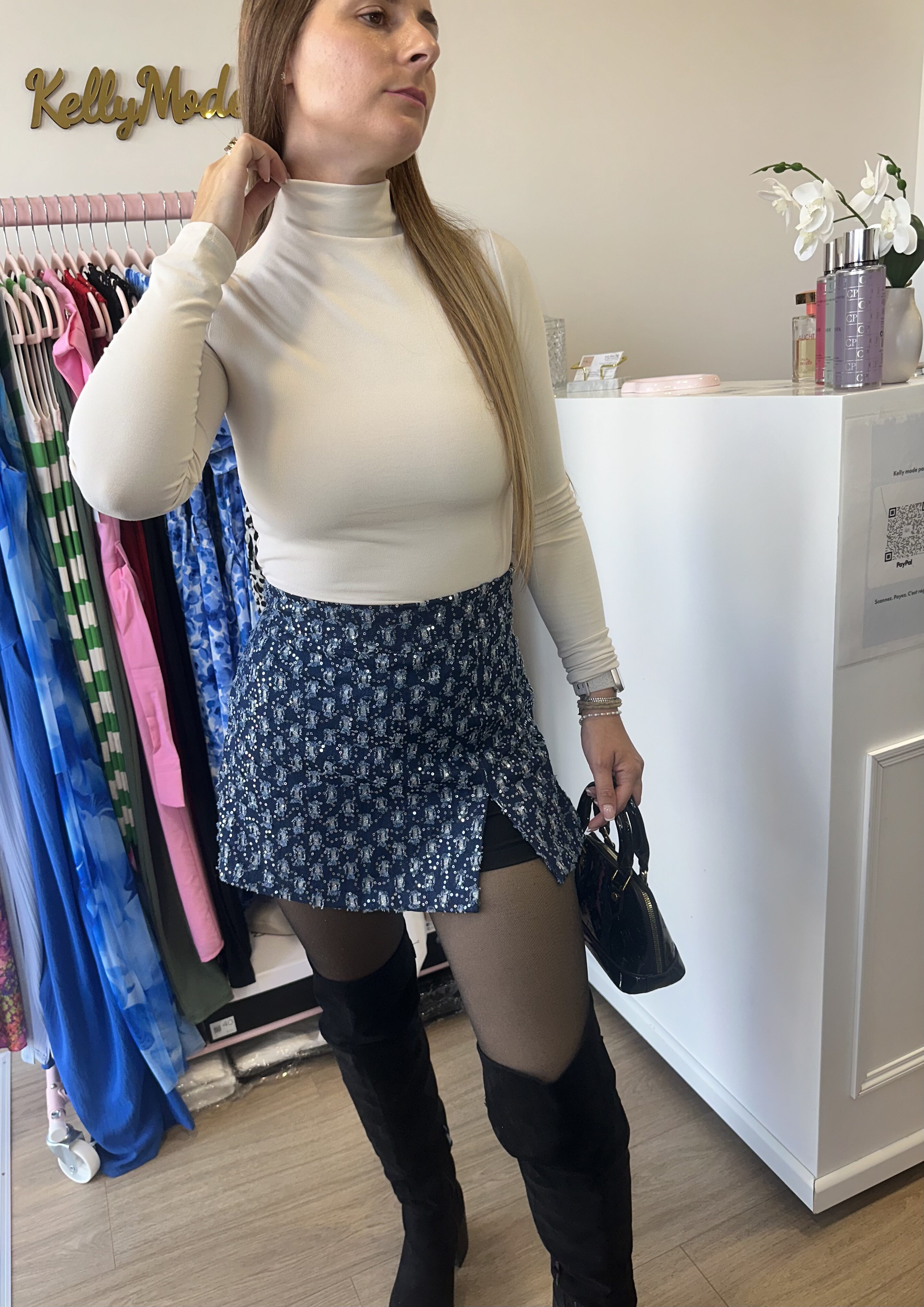 Body col cheminé beige – Image 3
