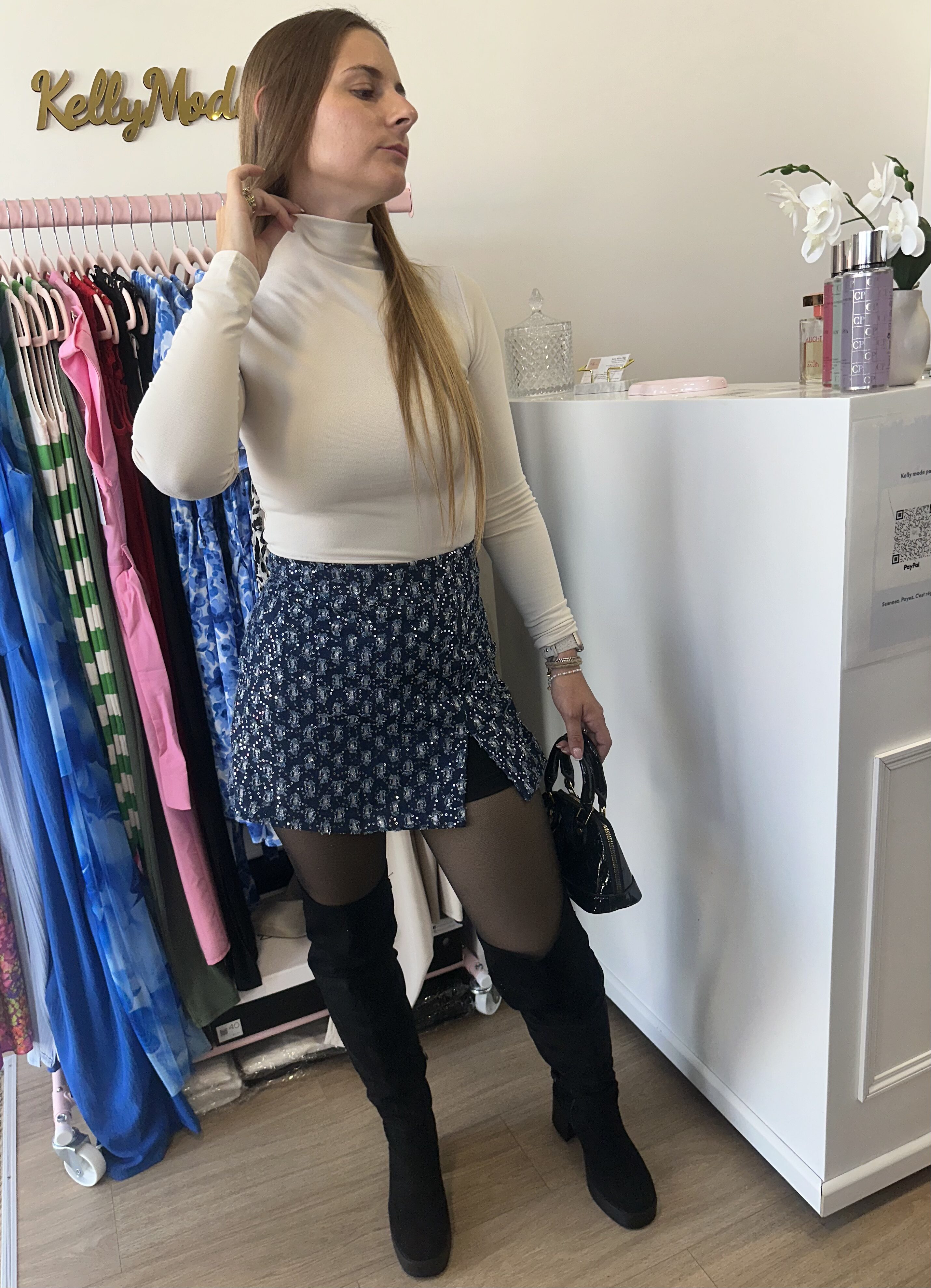 Body col cheminé beige – Image 2