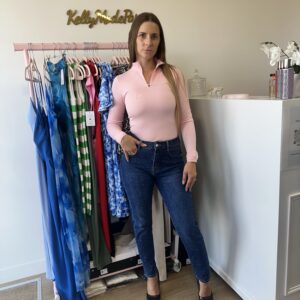 Body col zip rose