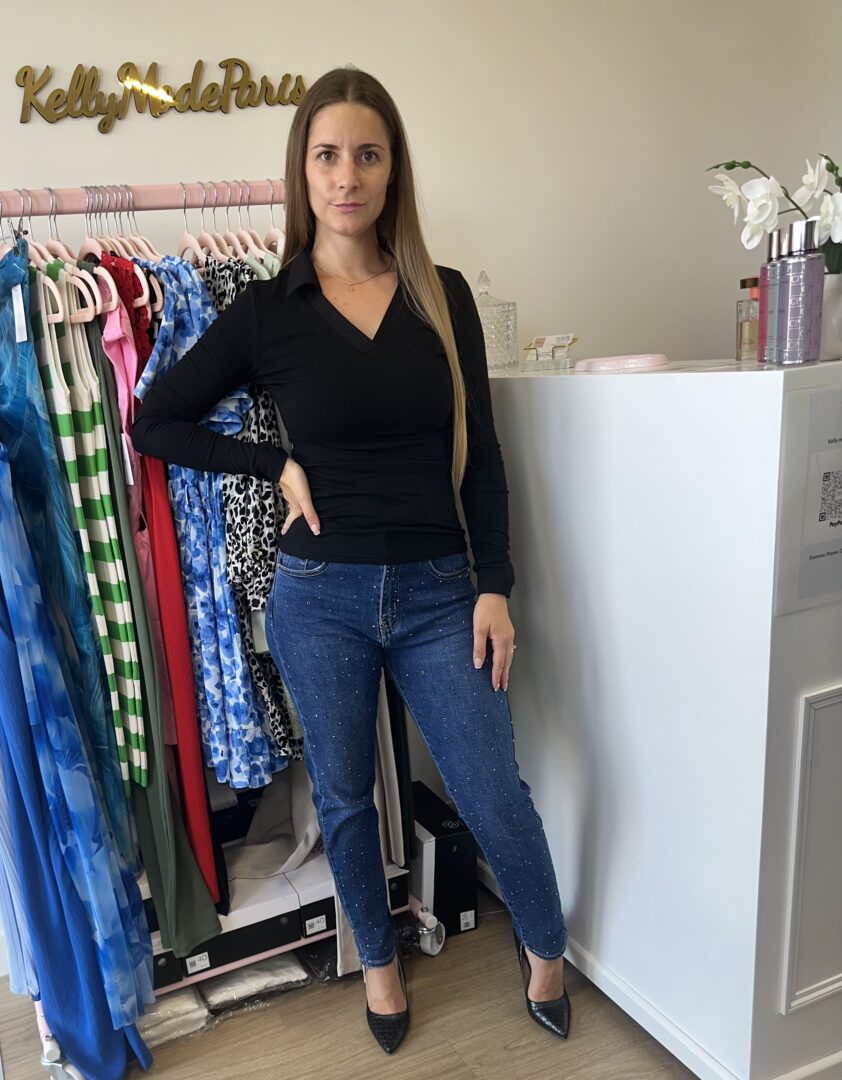 Top col polo noir – Image 2