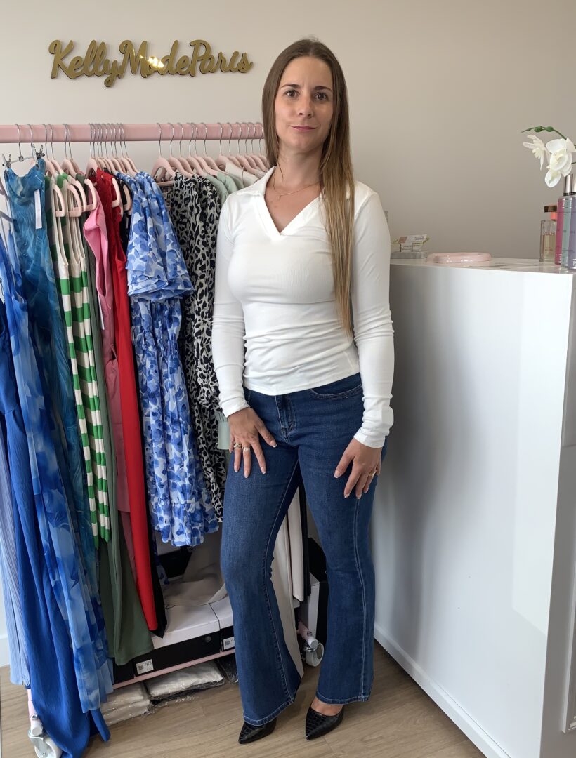 Top col polo blanc – Image 3